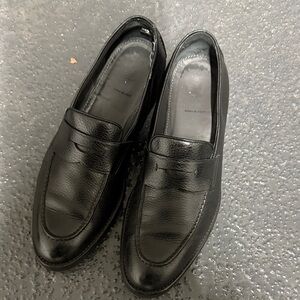 BOSS Black Leather Loafers